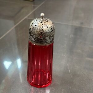 Vintage glass sugar shaker